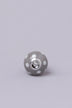 Polka Dot Ceramic Cabinet Knob in Purple and Dark Grey — alternate view, G Decor