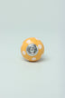 Hand-Painted Polka Dot Ceramic Cabinet Knob in Yellow and Grey — alternate view, G Decor