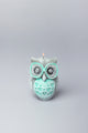 Handmade Hootique Owl Couple Candle Grey Owls with Wide Eyes - G Decor