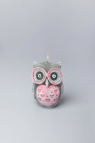 Hootique Owl Couple Candle in Grey — view 6, G Decor