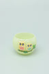 Handmade Hootique Owl Couple Tealight Holder Yellow & Green Owls in Chubby Cuteness - G Decor