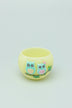 Handmade Hootique Owl Couple Tealight Holder Yellow & Green Owls in Chubby Cuteness - G Decor