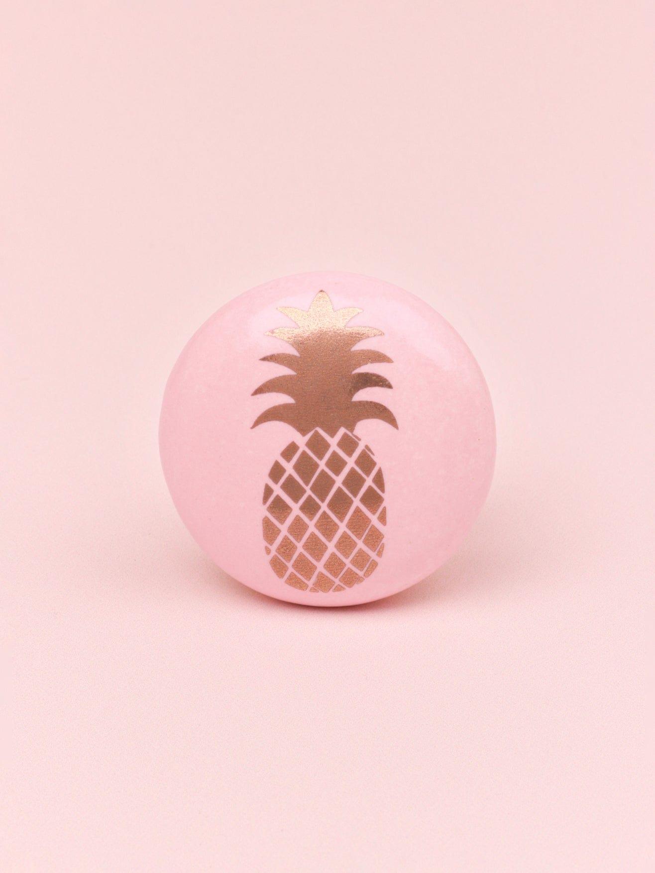 Happy Pineapple Ceramic Door Knob - G Decor