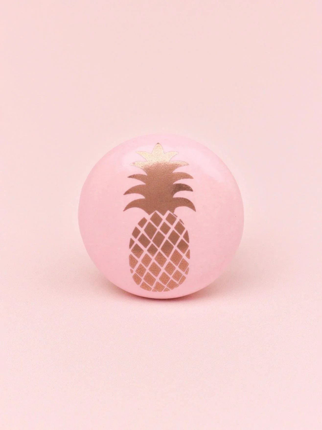 Happy Pineapple Ceramic Cabinet Knob — alternate view, G Decor