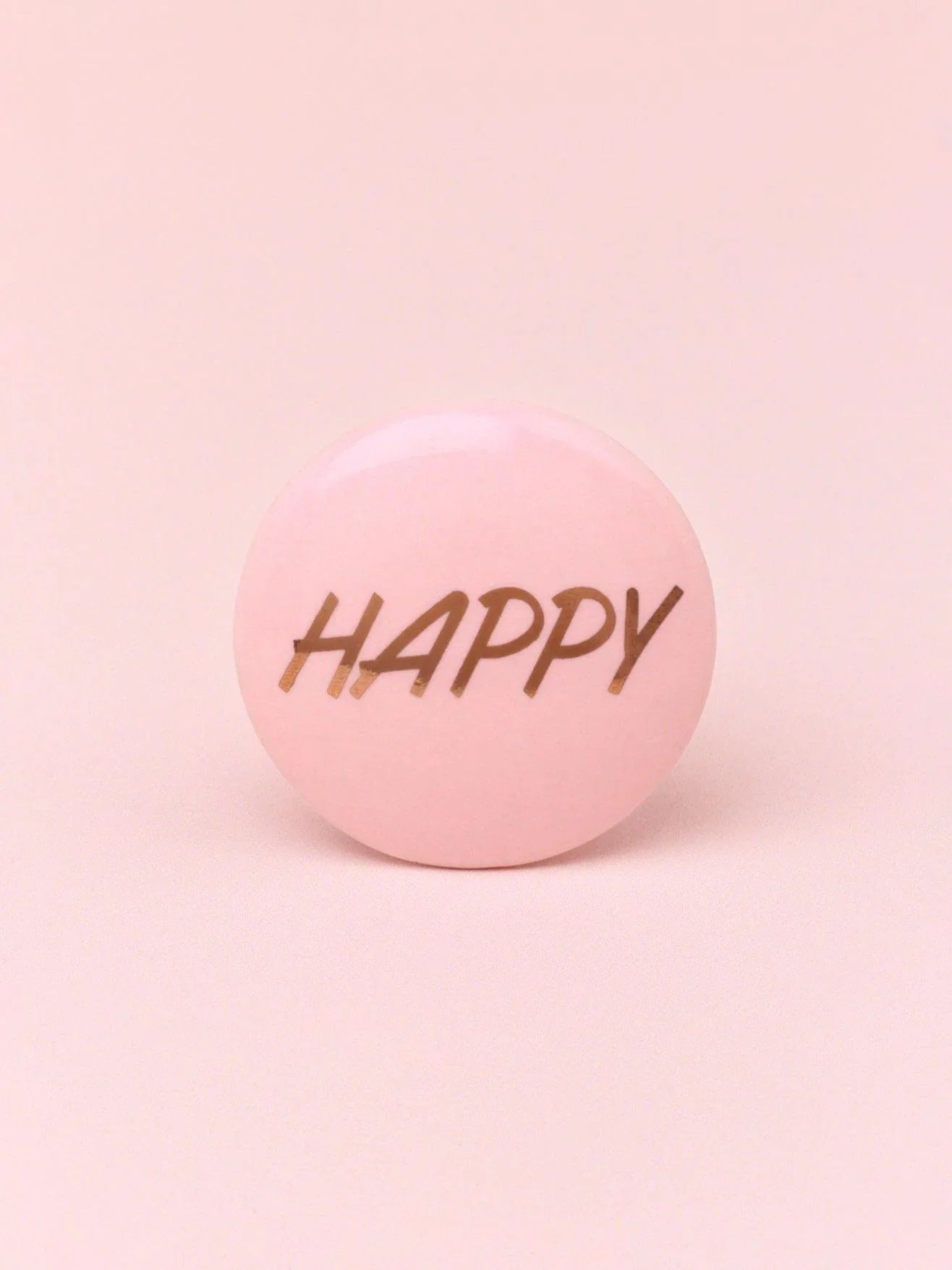 Happy Pineapple Ceramic Cabinet Knob — close-up view, G Decor