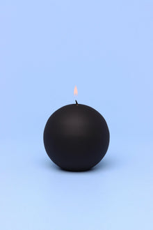Henry Velvet Matte Soft Touch Pillar Candle in Black