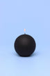 Henry Velvet Matt Soft Touch Smooth Black Pillar Candles - G Decor