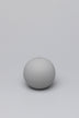 Henry Velvet Matte Soft Touch Pillar Candle in Light Grey — lifestyle view, G Decor