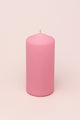 Henry Velvet Matt Soft Touch Smooth Powder Pink Pillar Candle - G Decor