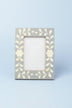 Jolie Bone Inlay Photo Frame in Grey Floral — view 5, G Decor