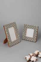 Kyoto Black Cubic Pattern Photo Frame — G Decor