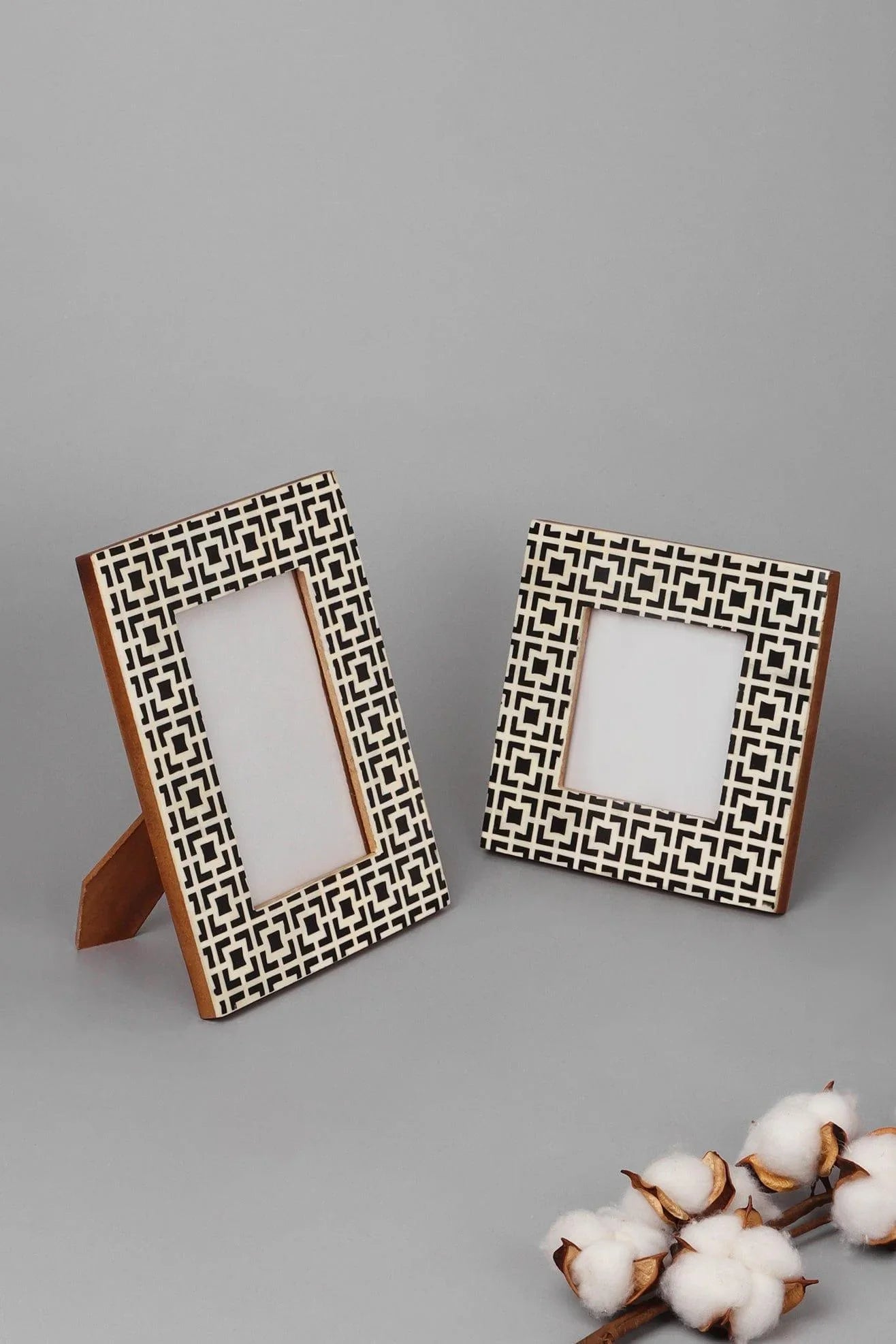 Kyoto Black Cubic Pattern Photo Frame