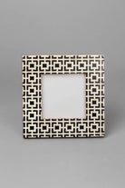 Kyoto Black Cubic Pattern Photo Frame — alternate view, G Decor