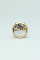 La Belle Mother of Pearl and Polished Brass Cabinet Pull Knob — lifestyle view, G Decor