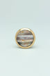 La Belle Mother of Pearl and Polished Brass Cabinet Pull Knob — close-up view, G Decor