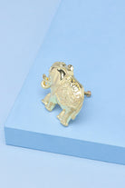 Lucky Elephant Gold Treasure Cabinet Knob — G Decor