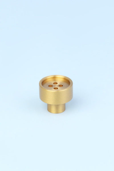 Gdecorstore Door Knobs & Handles Gold Luxury Solid Brass Button Door Knobs