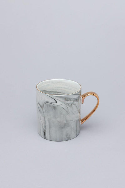 Gdecorstore Mugs and Cups Grey Marble Effect Coffee Mugs In Pink Or Grey Finish