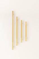 Matt Brass Solid Knurled T Bar Kitchen Gold Cupboard Handles - G Decor