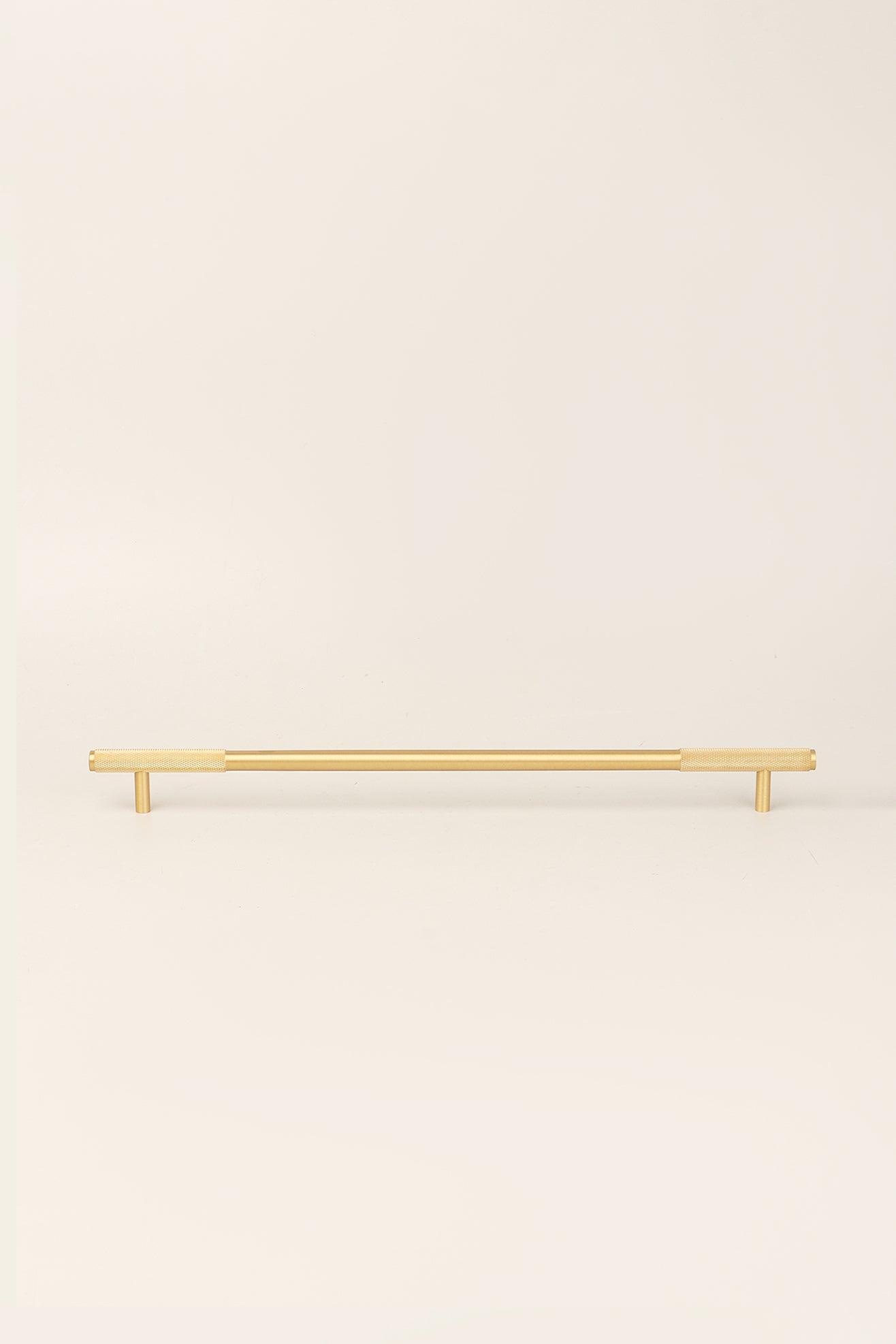 Matt Brass Solid Knurled T Bar Kitchen Gold Cupboard Handles - G Decor