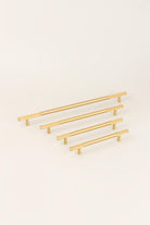 Matt Brass Solid Knurled T Bar Kitchen Gold Cupboard Handles - G Decor