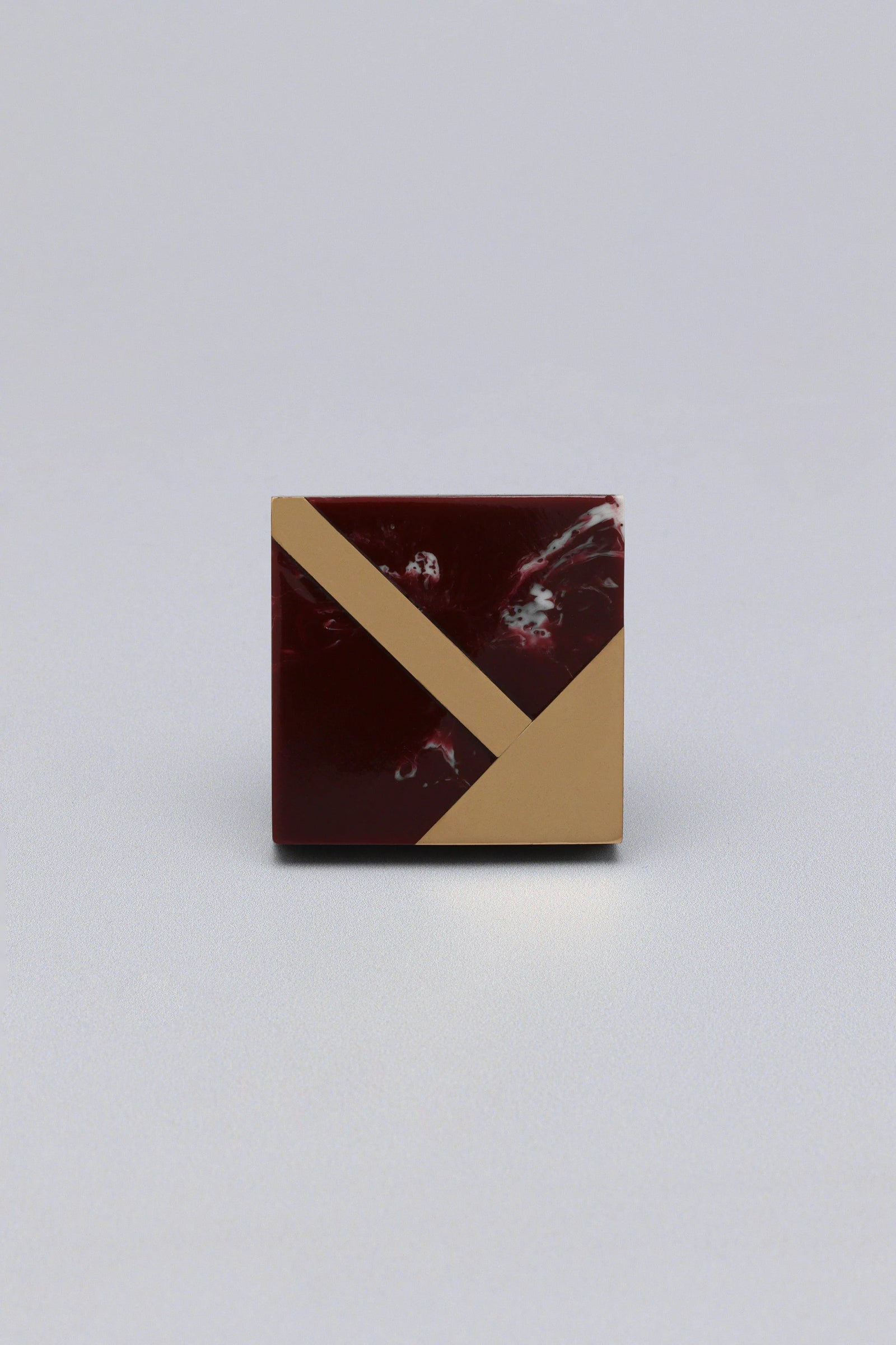 Matteo Deco Marble Effect Cabinet Knob in Gold and Earth Tones — lifestyle view, G Decor
