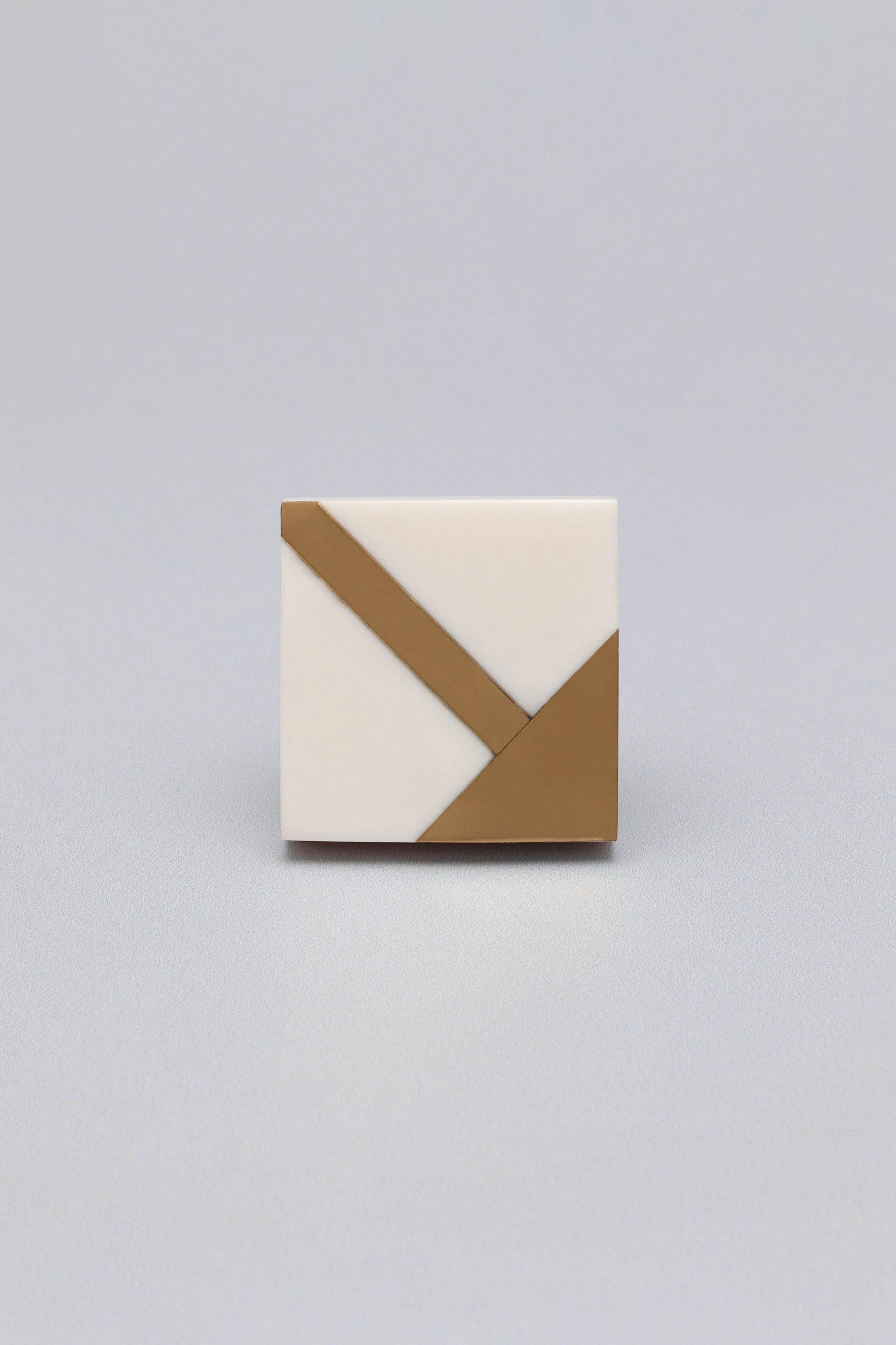 Matteo Deco Marble Effect Cabinet Knob in Gold and Earth Tones — close-up view, G Decor