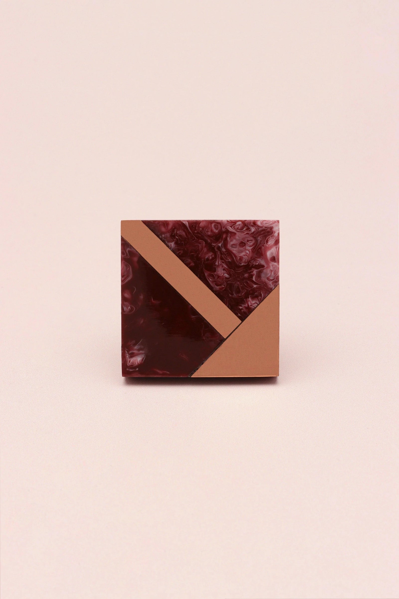 Matteo Deco Marble Effect Cabinet Knob in Rose Gold and Earth Tones — alternate view, G Decor