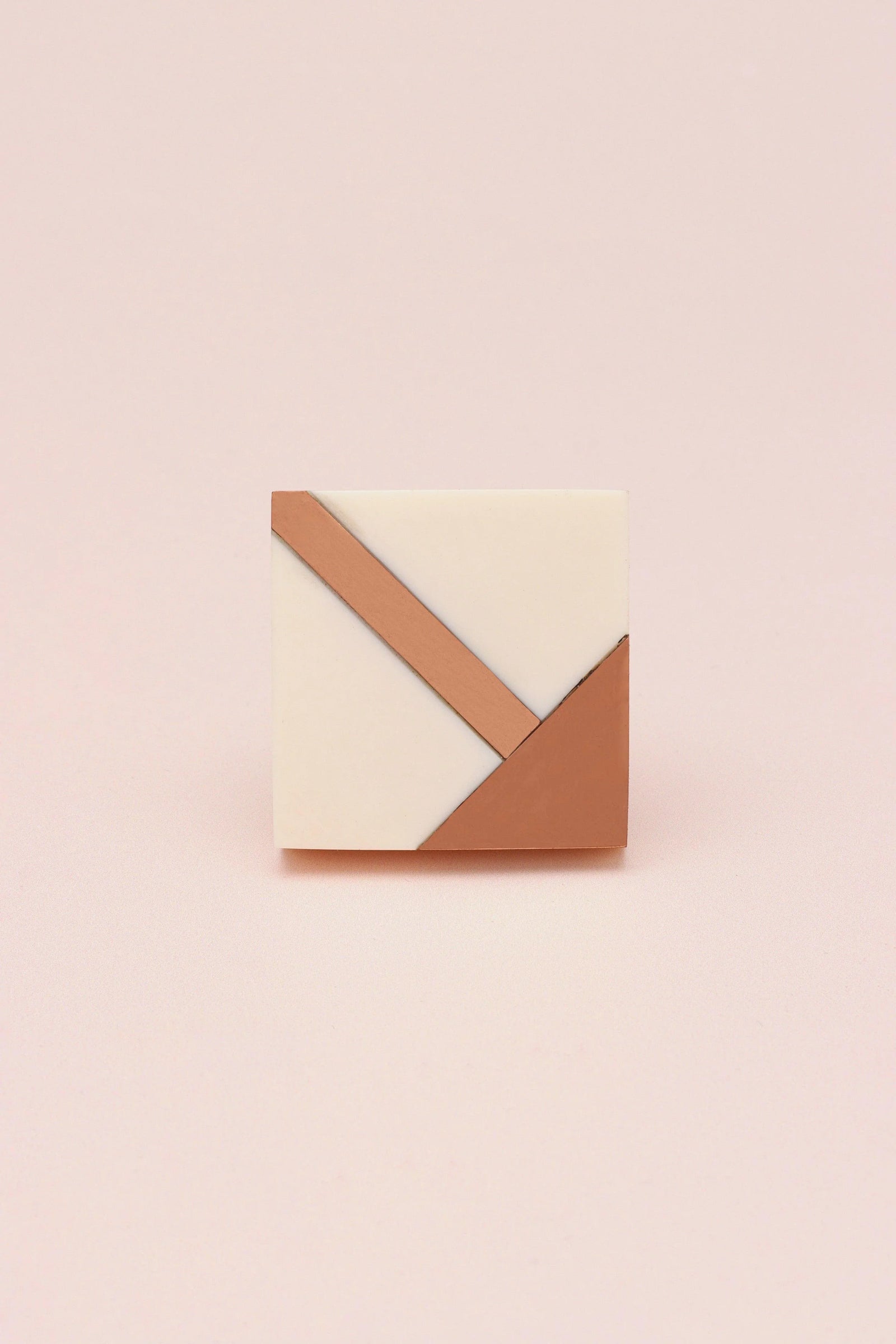 Matteo Deco Marble Effect Cabinet Knob in Rose Gold and Earth Tones — lifestyle view, G Decor