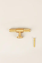Mayfair Knurled Solid Brass Knurled Single T Bar Handle - G Decor