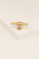 Mayfair Knurled Solid Brass Knurled Single T Bar Handle - G Decor