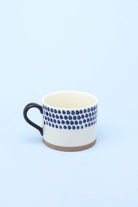 Milo Blue Brushstroke Ceramic Mugs, Set of 4 — view 5, G Decor