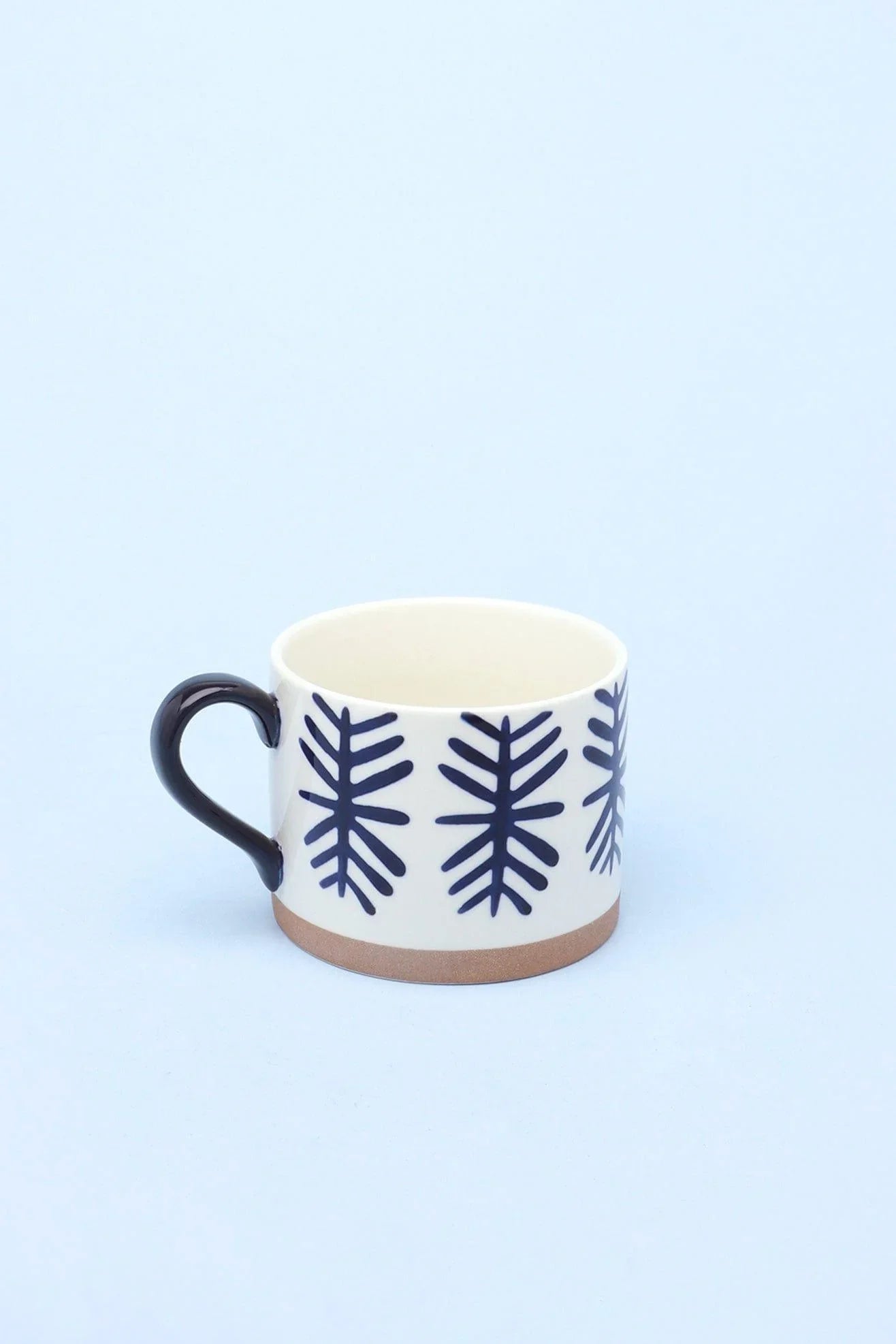 Milo Blue Brushstroke Ceramic Mugs, Set of 4 — alternate view, G Decor