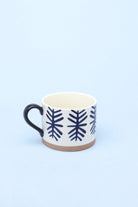 Milo Blue Brushstroke Ceramic Mugs, Set of 4 — alternate view, G Decor