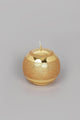 Mirror Glass Effect Clarae Limited Edition Hand-Finished Gold Stripe Glitter Pillar & Ball Candles - G Decor