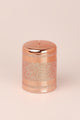 Mirror Glass Effect Clarae Limited Edition Hand-Finished Rose Gold Stripe Glitter Pillar & Ball Candles - G Decor