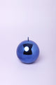 Mirror Glass Effect Limited Edition Clarae Reflet Deep Sapphire Pillar & Ball Candle - G Decor