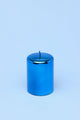 Mirror Glass Effect Limited Edition Clarae Reflet Electric Azure Pillar & Ball Candle - G Decor