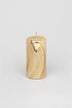 Mirror Glass Pillar and Ball Candles, Gold Spiral Glitter — alternate view, G Decor