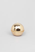 Mirror Glass Effect Limited Edition Hand-Finished Two-Tone Gold Luxe Pillar & Ball Candles - G Decor