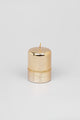 Mirror Glass Effect Limited Edition Hand-Finished Two-Tone Gold Luxe Pillar & Ball Candles - G Decor