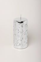 Mirror Glass Pillar and Ball Candles in Twilight Glitter — alternate view, G Decor