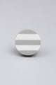 Modern Zebra White and Gray Stripes Door Knob & Pull Handle - G Decor