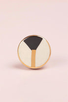 Monochrome Dotted Deco Ceramic Cabinet Knob — alternate view, G Decor