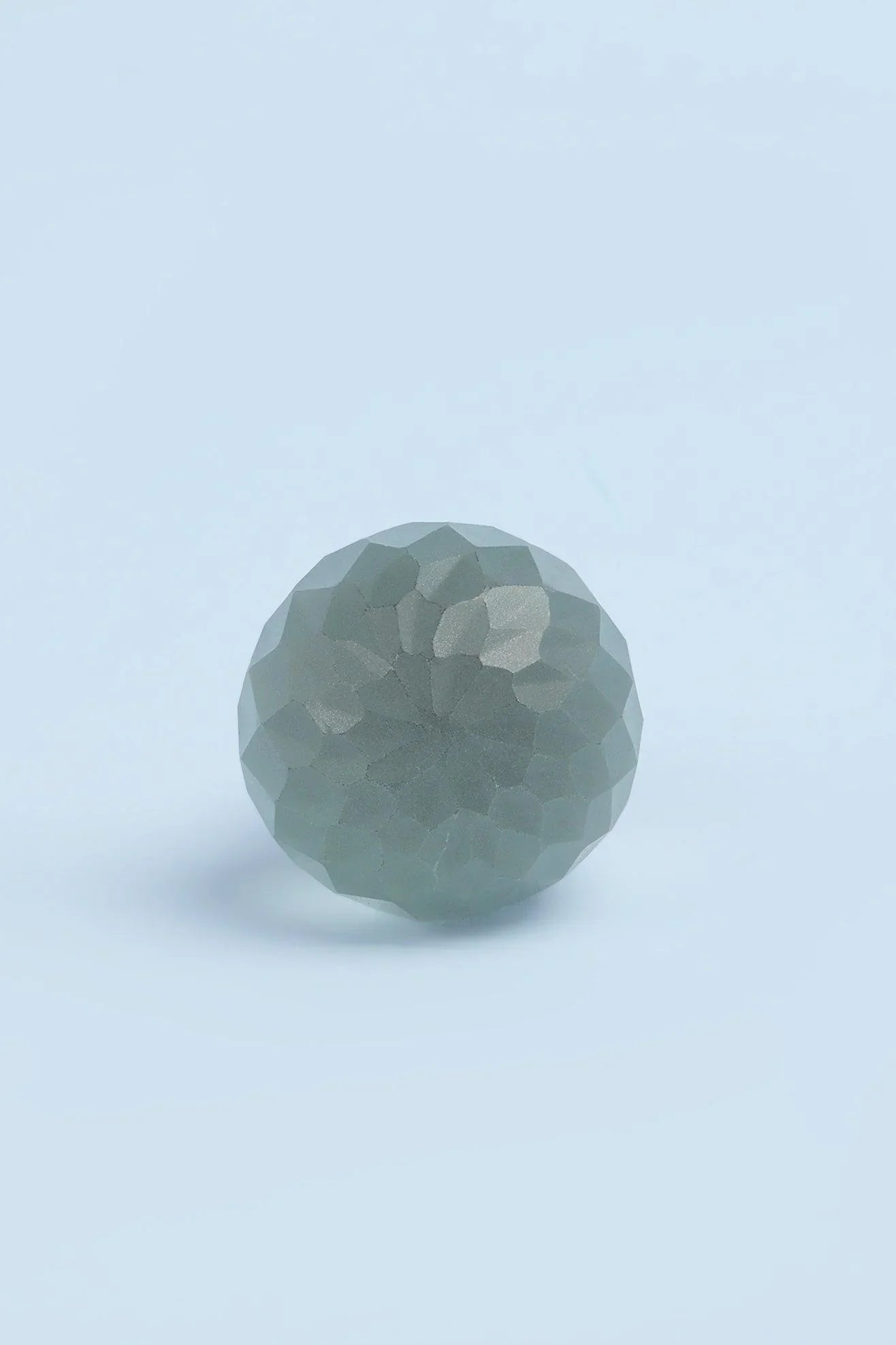 Moonlit Gem Spiral Matte Glass Cabinet Knob, Night — close-up view, G Decor