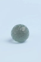 Moonlit Gem Spiral Matte Glass Cabinet Knob, Night — close-up view, G Decor