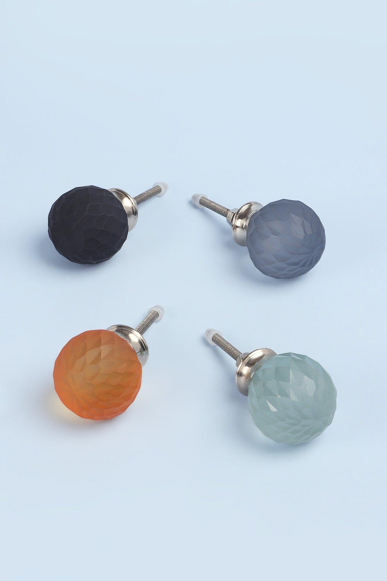 Moonlit Gem Night Spiral Matt Glass Knob - G Decor