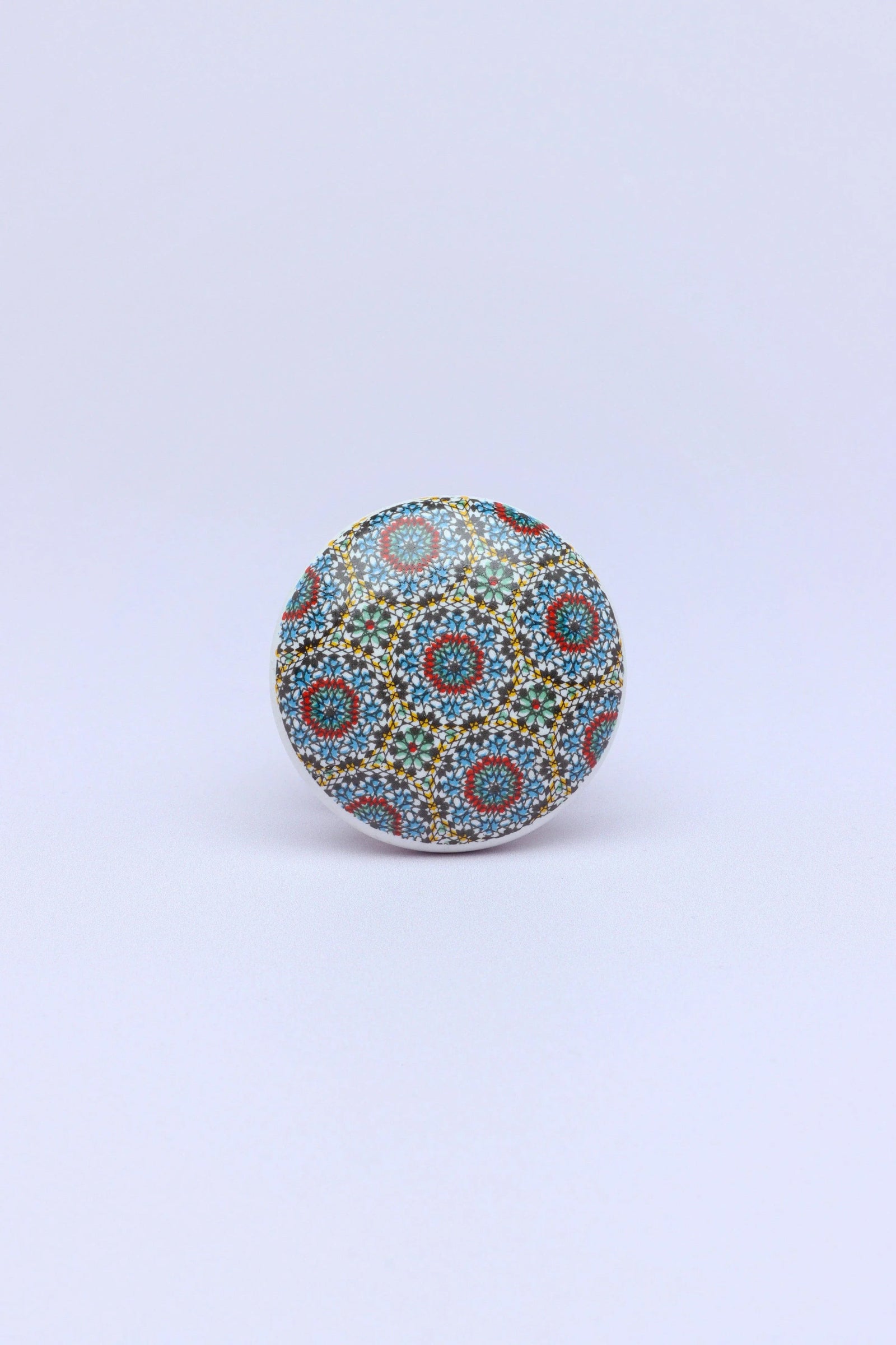 Moroccan Tile Ceramic Cabinet Knob — lifestyle view, G Decor