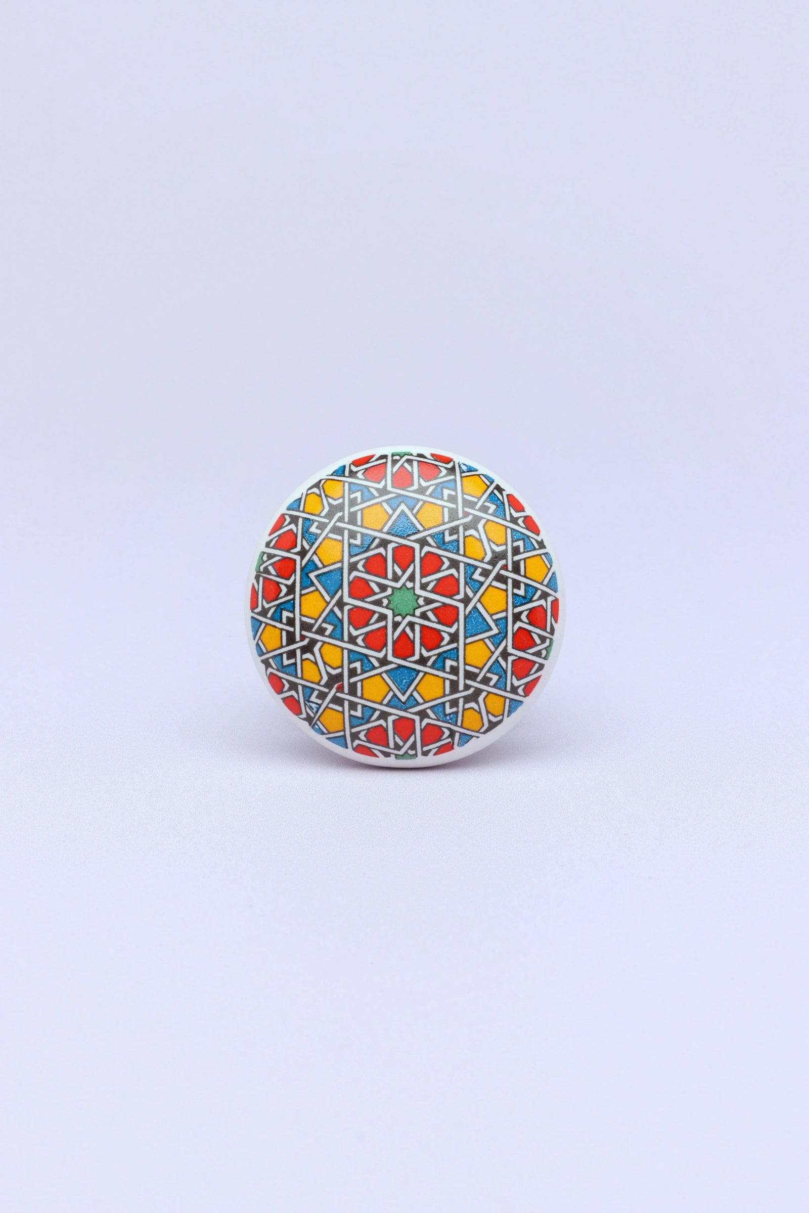 Moroccan Tile Ceramic Cabinet Knob — view 5, G Decor
