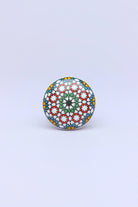 Moroccan Tile Ceramic Cabinet Knob — close-up view, G Decor
